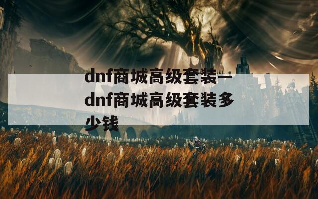 dnf商城高级套装—dnf商城高级套装多少钱