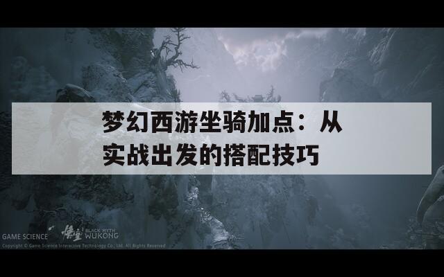 梦幻西游坐骑加点：从实战出发的搭配技巧