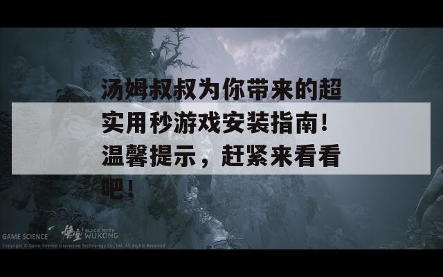 汤姆叔叔为你带来的超实用秒游戏安装指南！温馨提示，赶紧来看看吧！