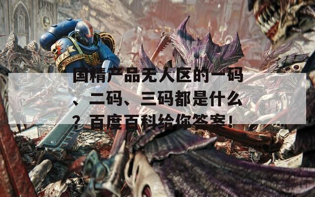 国精产品无人区的一码、二码、三码都是什么？百度百科给你答案！