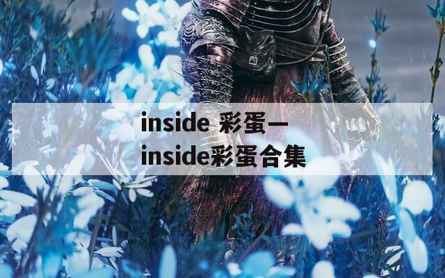 inside 彩蛋—inside彩蛋合集