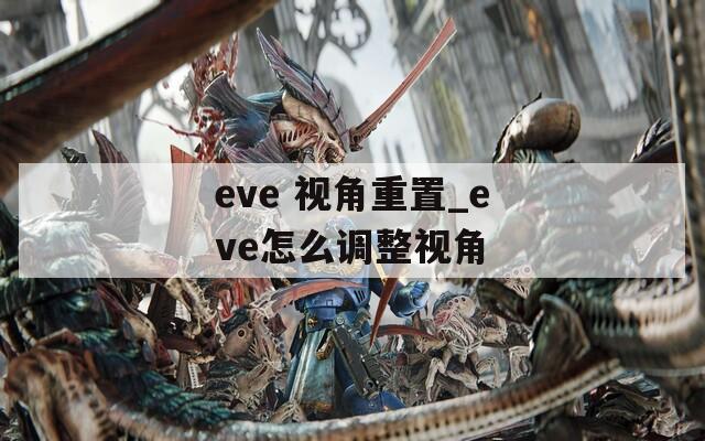 eve 视角重置_eve怎么调整视角