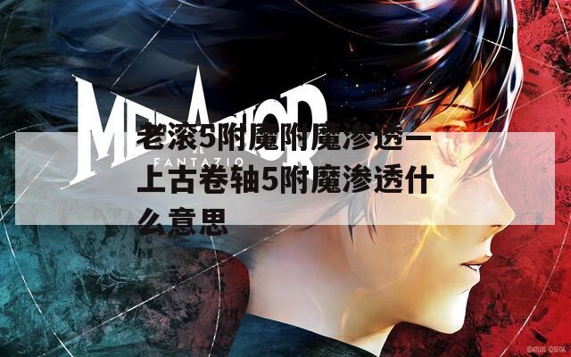 老滚5附魔附魔渗透—上古卷轴5附魔渗透什么意思