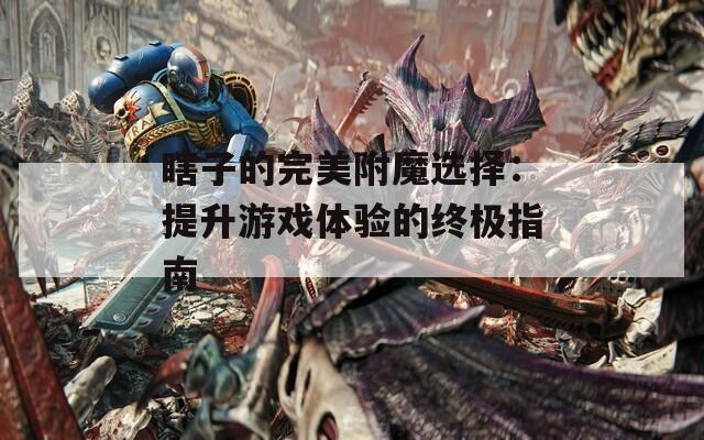 瞎子的完美附魔选择：提升游戏体验的终极指南