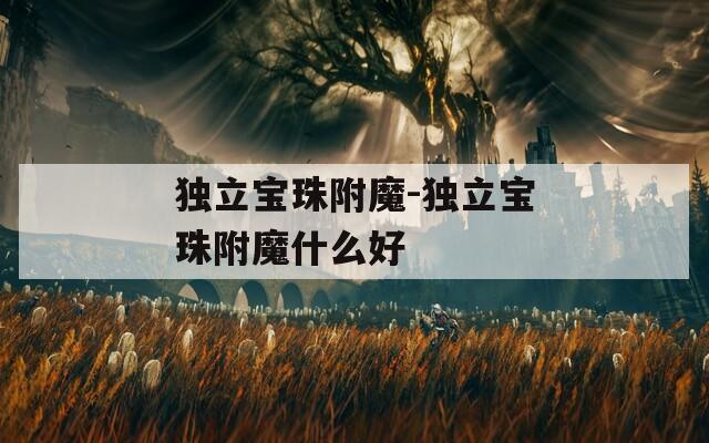 独立宝珠附魔-独立宝珠附魔什么好